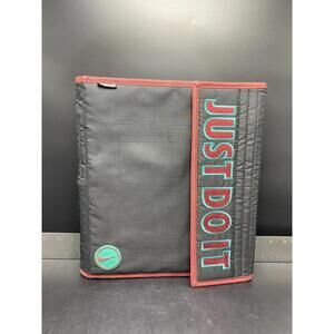 1995 Mead x Nike "Just Do It" school binder black/maroon vintage 90s notebook